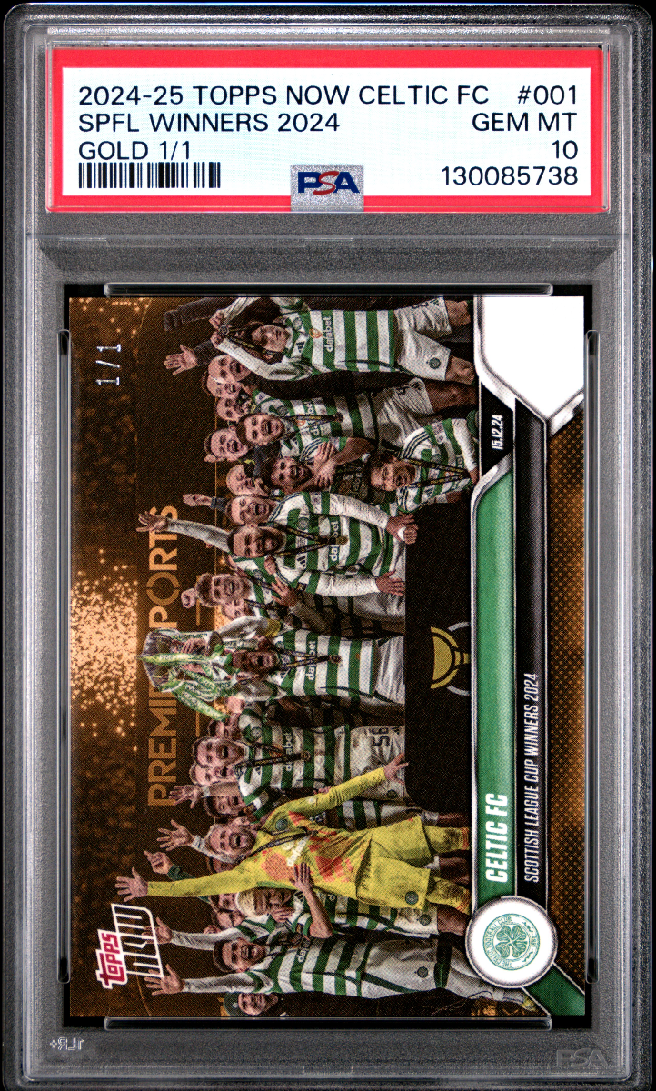 2024-25 TOPPS NOW CELTIC FC SPFL WINNERS 2024 GOLD 1/1