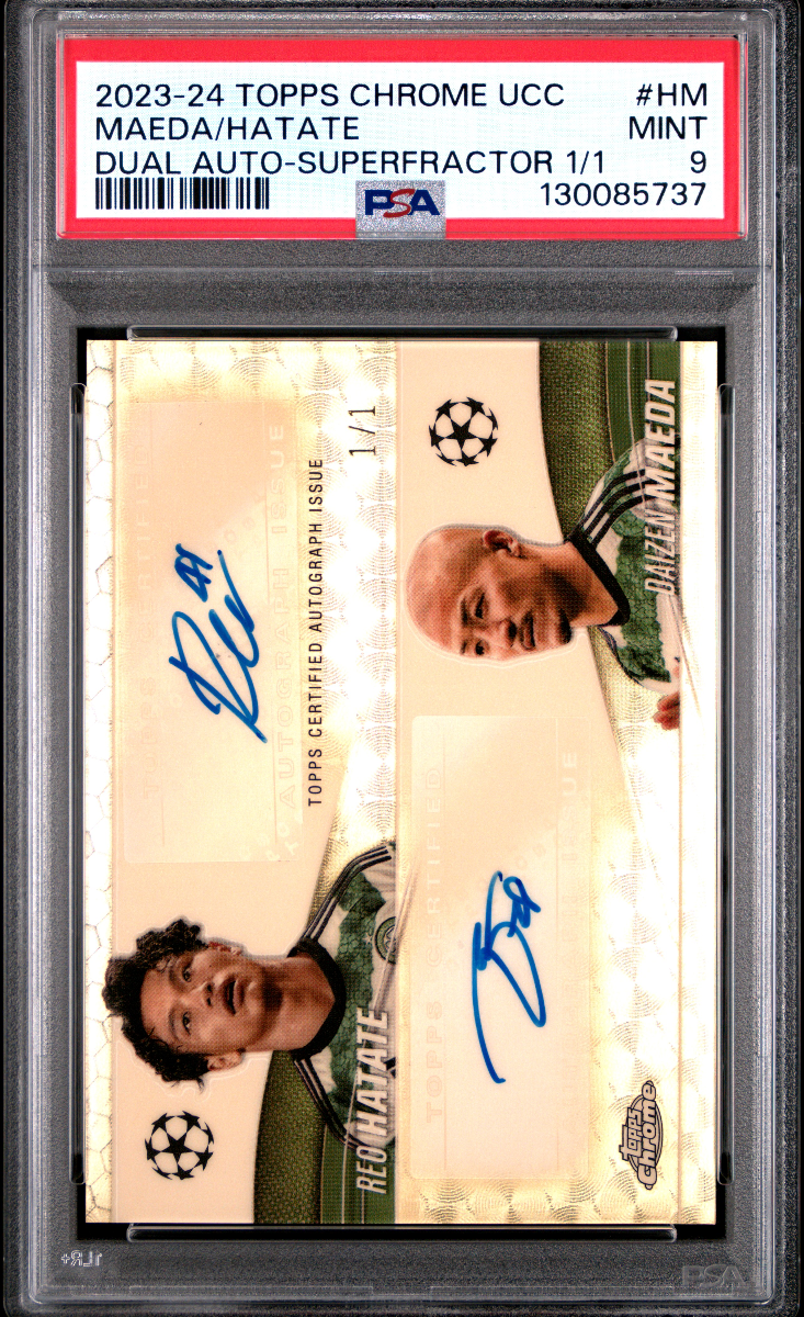 2023-24 TOPPS CHROME UCC MAEDA/HATATE DUAL AUTO-SUPERFRACTOR 1/1