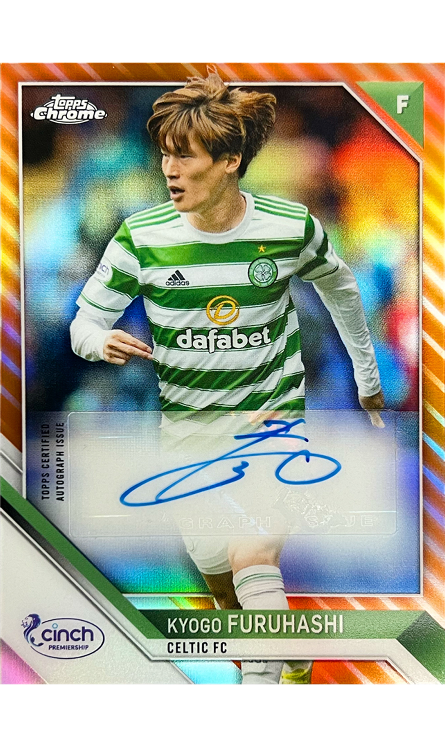 Kyogo Furuhashi 2021 SPFL Chrome Orange Auto
