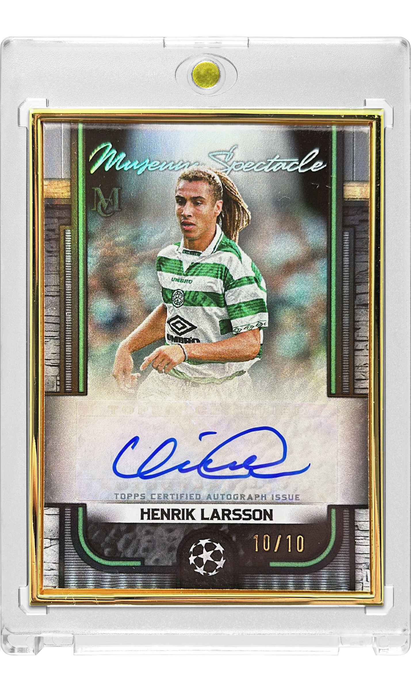 Henrik Larsson 2023-24 Museum Spectacle Gold Frame /10 back