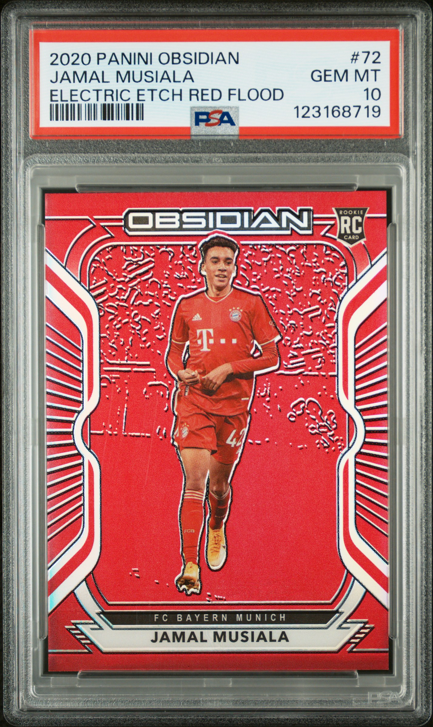 [PSA 10] Musiala Red Flood RC /28