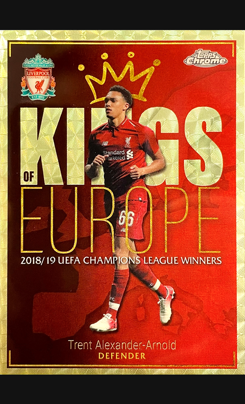 2024 Topps Chrome Liverpool Alexander-Arnold „Kings of Europe“ Superfractor 1/1