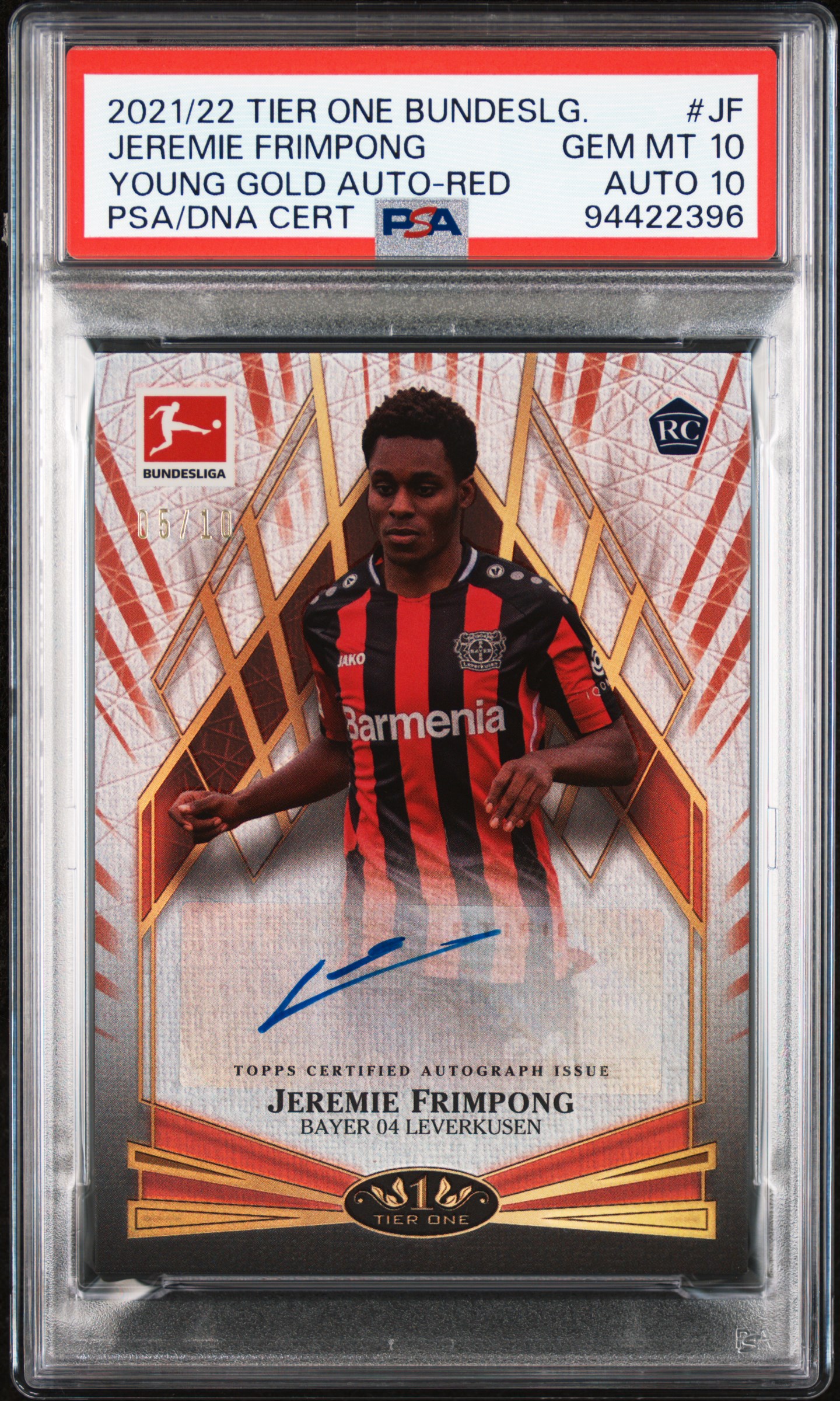 [PSA 10 / 10] Frimpong Red Rookie Auto /10