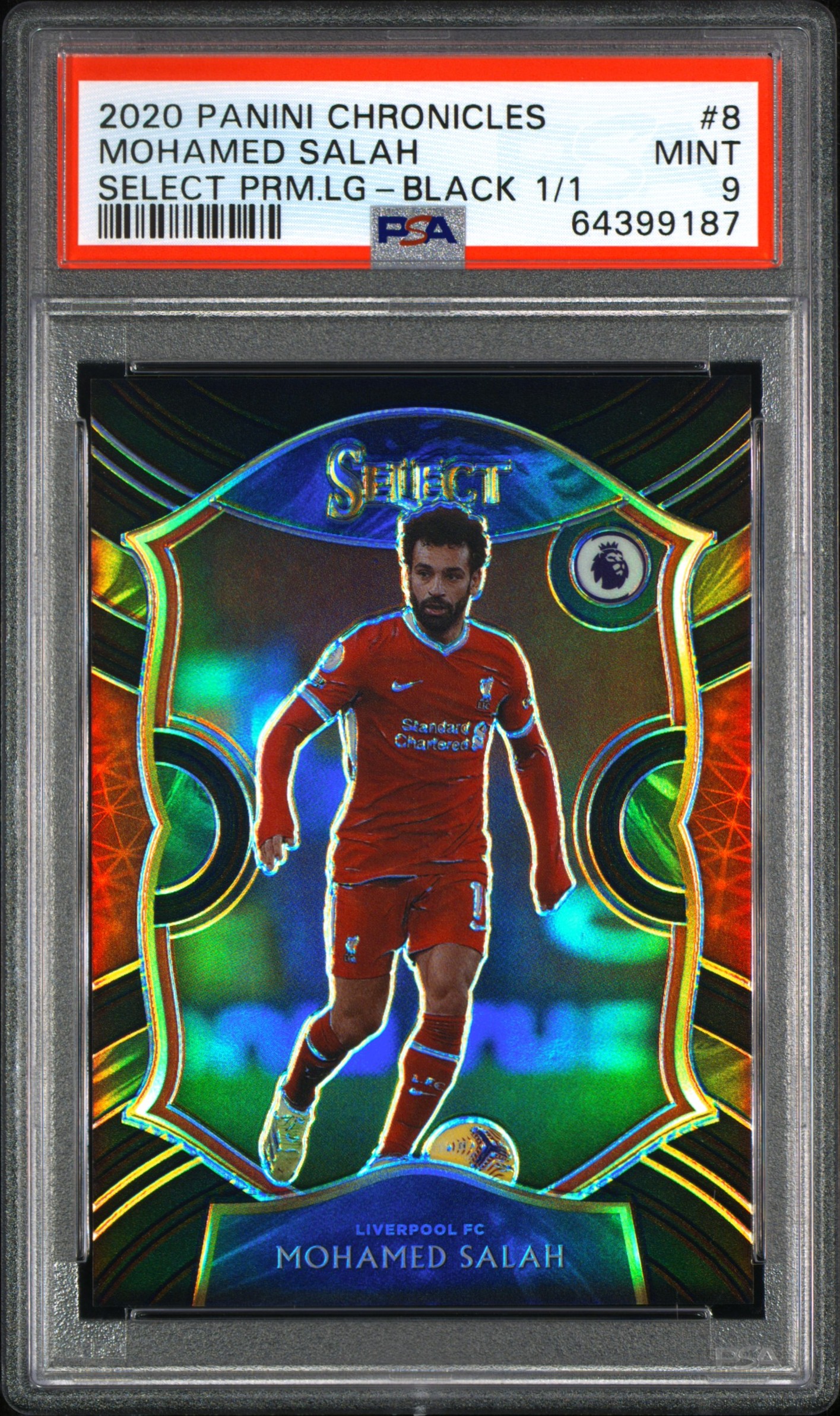 2020 Panini Select Mohamed Salah Black 1/1