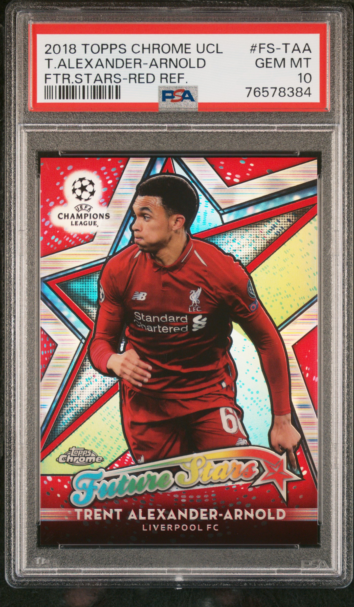 [PSA 10] 2018 Topps Chrome Alexander-Arnold Future Stars Red /10