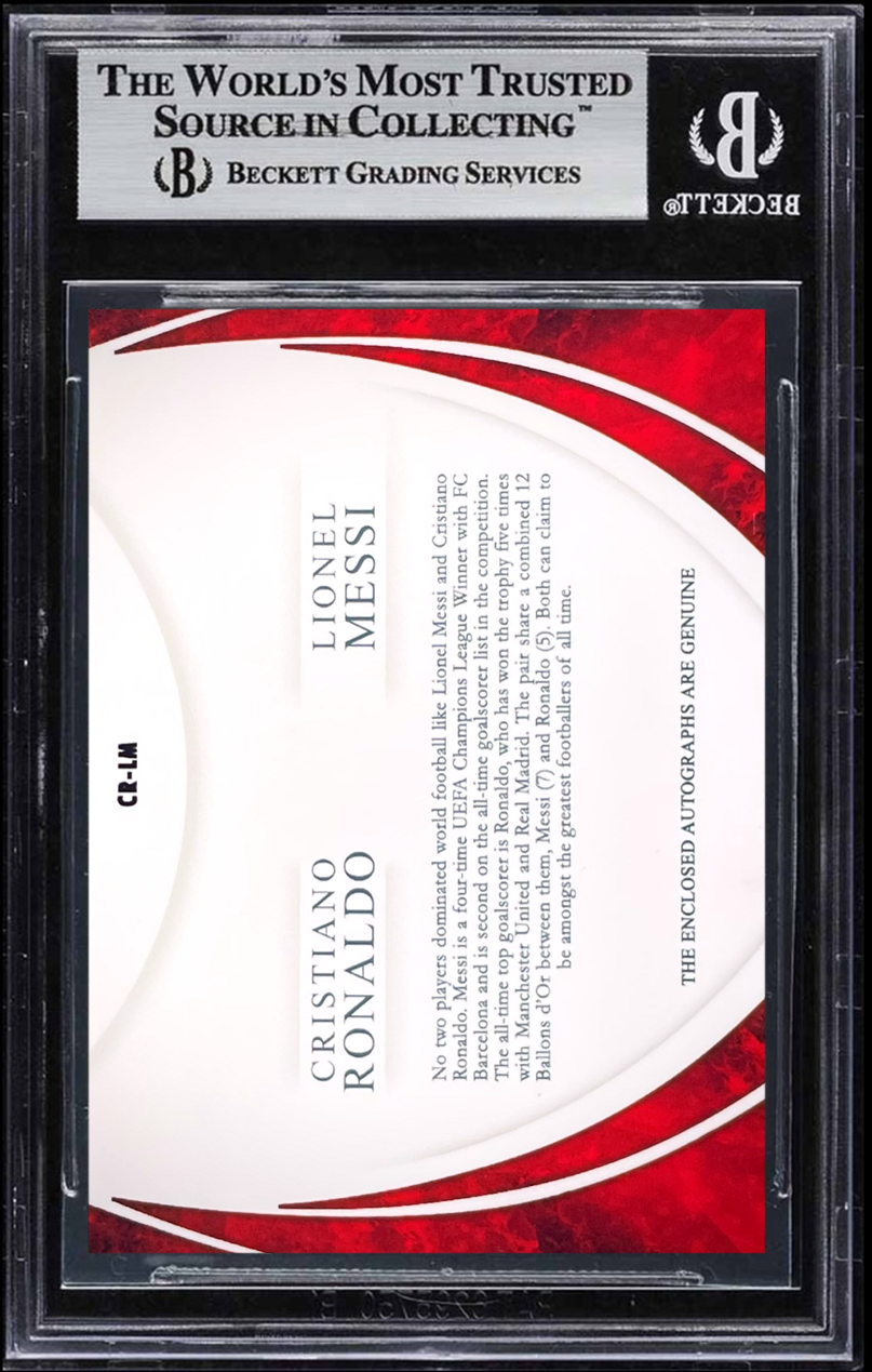 [Custom] Lionel Messi & Cristiano Ronaldo Dual Autograph 1/1 back