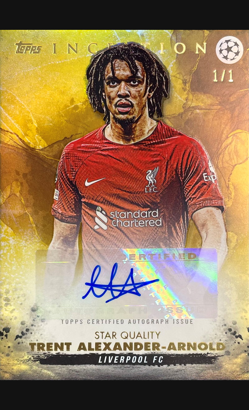 2023 Topps Inception Alexander-Arnold Gold Auto 1/1