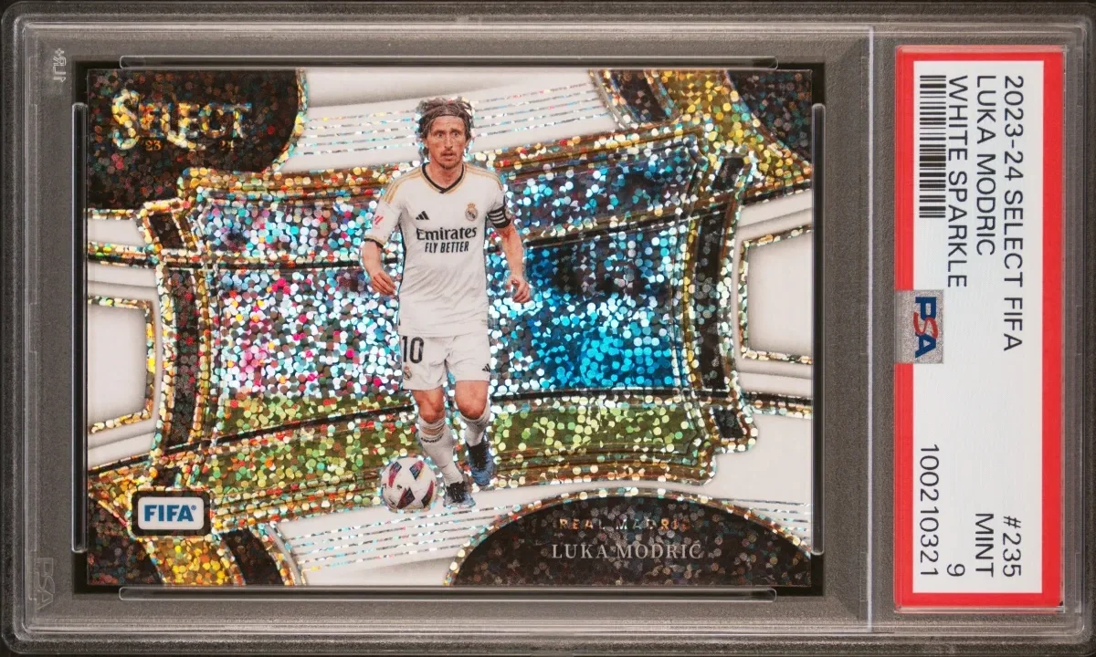 2023-24 Panini Select Luka Modric White Sparkle