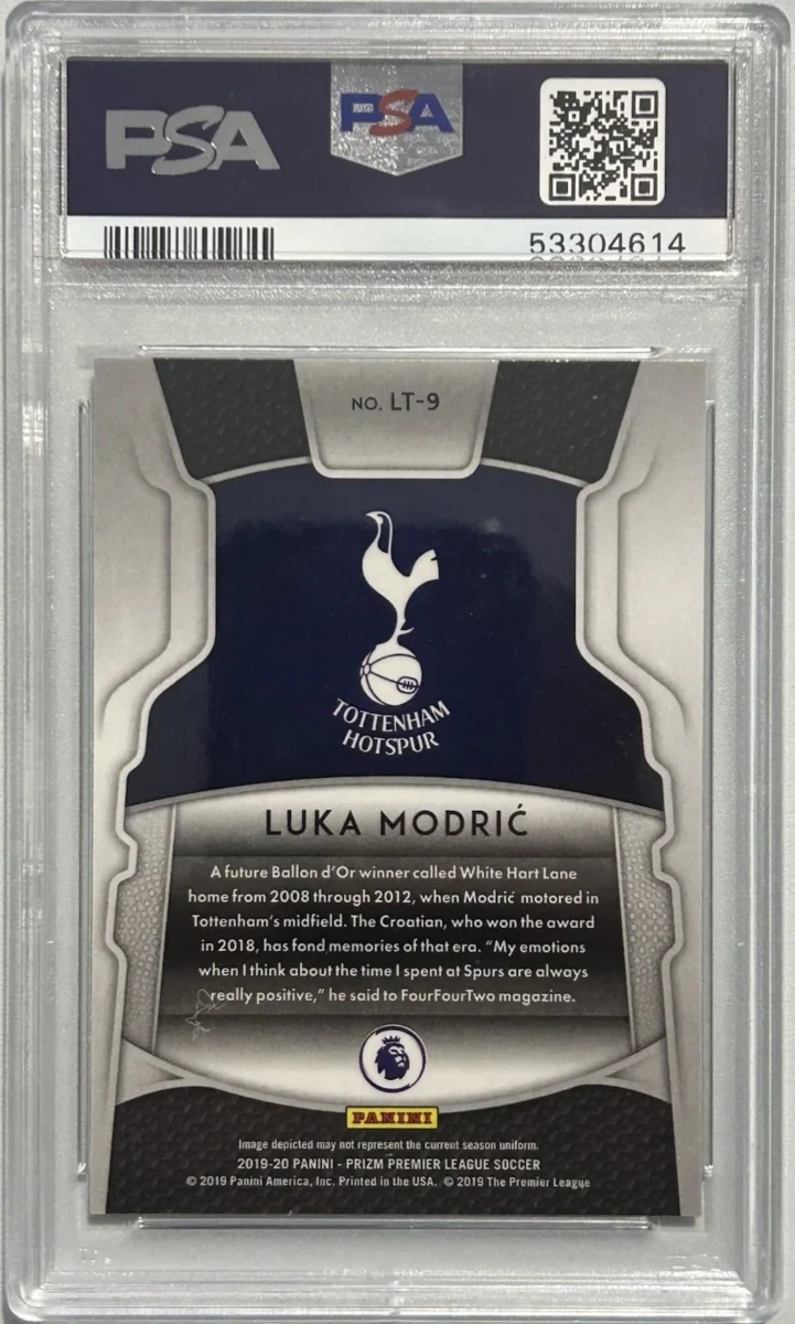 2019 Panini Prizm P.L. Luka Modric Legendary Talents — back