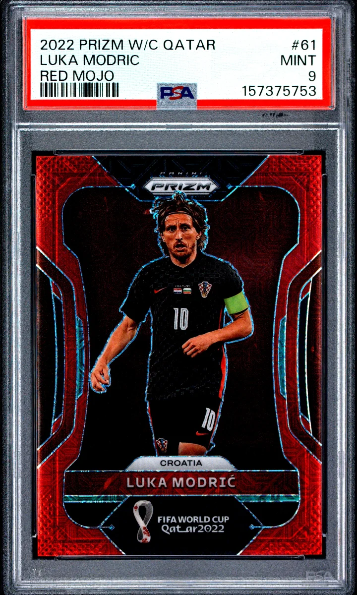 2022 Prizm W/C Qatar Luka Modric Red Mojo