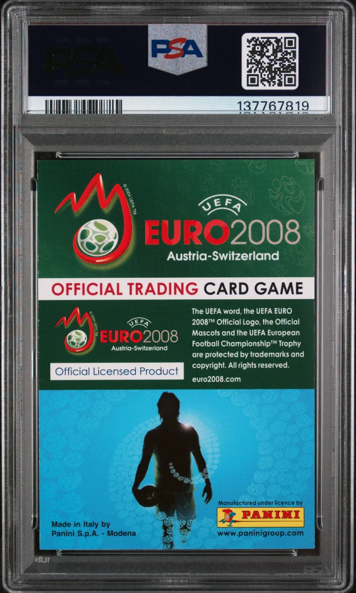2008 Panini UEFA EURO Luka Modric — back
