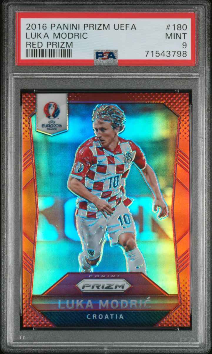 2016 Panini Prizm UEFA Luka Modric Red Prizm