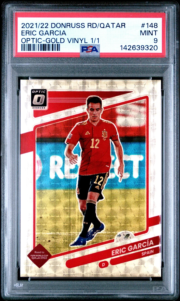2021-22 Panini Donruss Eric Qatar Optic Gold Vinyl 1/1