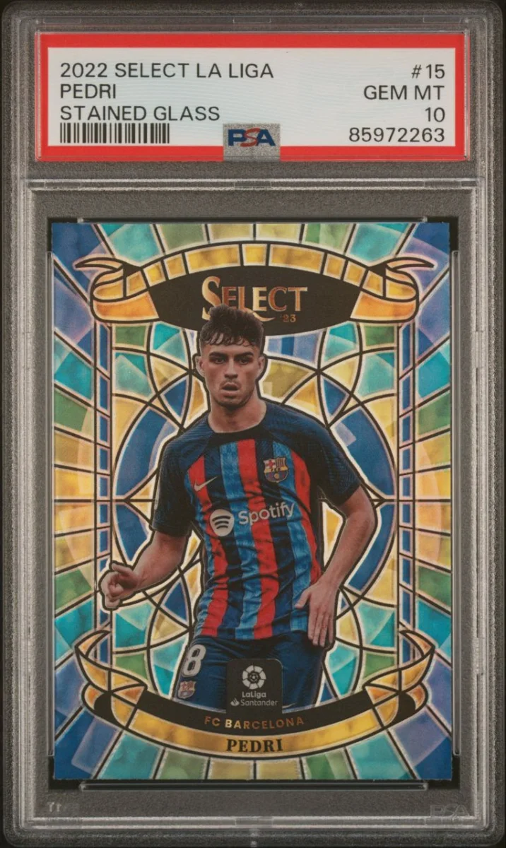 2022 Panini Select La Liga Stainrd Glass Pedri 