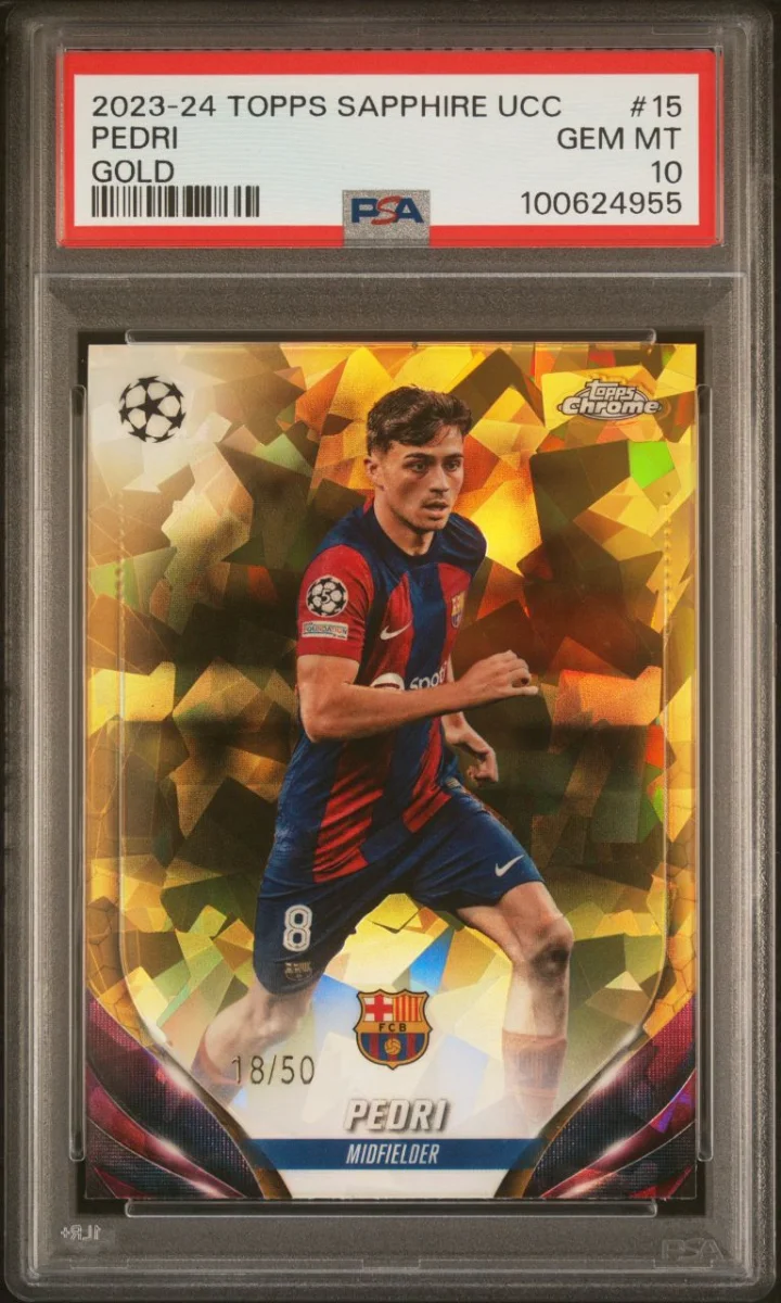 Topps Chrome Sapphire Pedri Gold /50