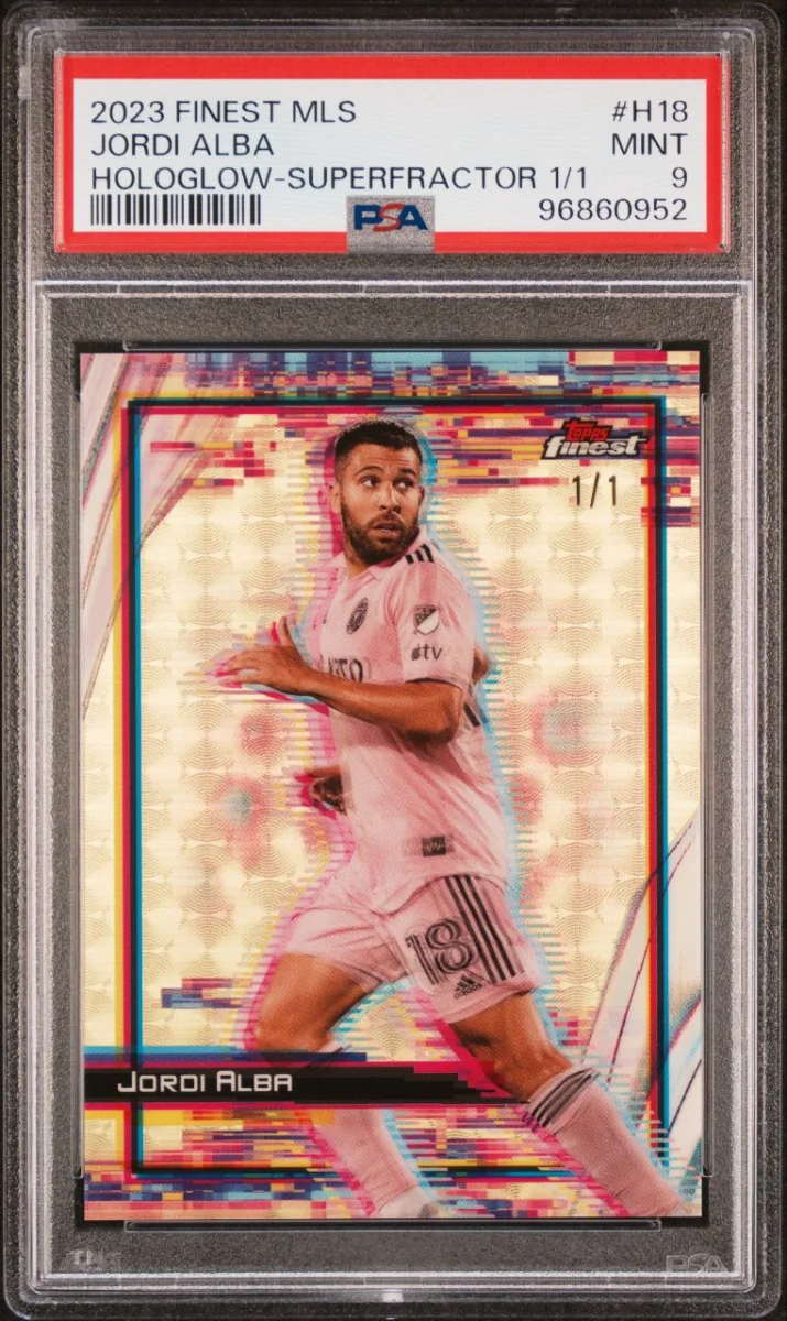 2023 Topps Finest MLS Jordi Alba Superfractor 1/1