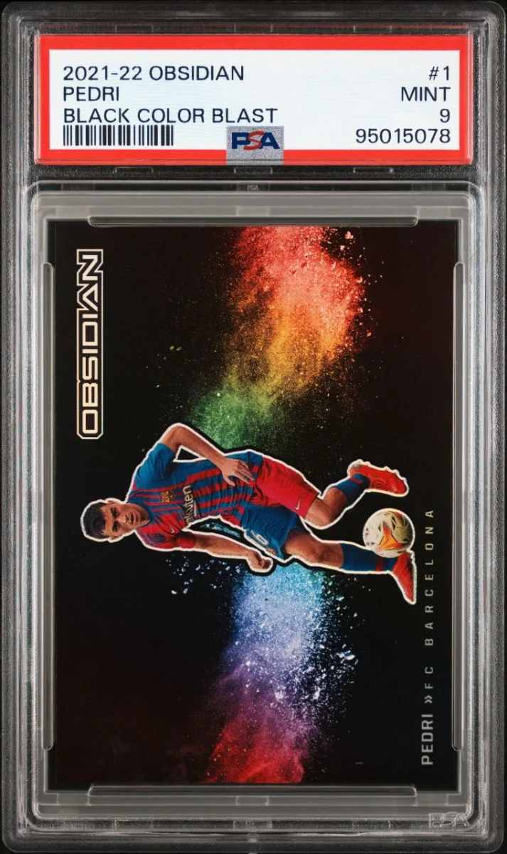 2021-23 Panini Obsidian Black Color Blast Pedri