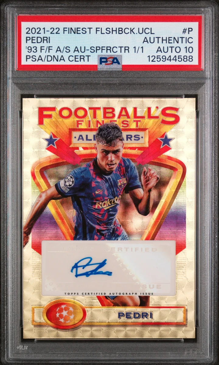 2021-22 Topps Finest Flashback Pedri Superfractor 1/1