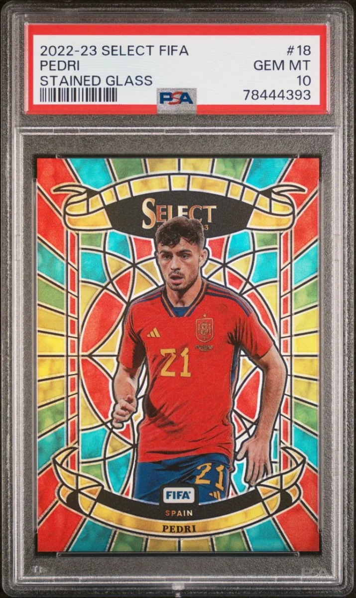2022-23 Panini Select La Liga Stained Glass Pedri