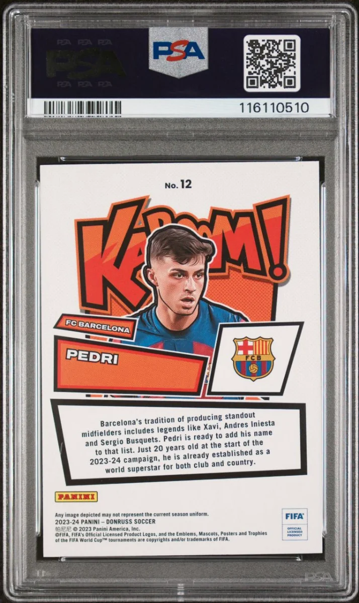 2023-24 Panini Donruss Kaboom Pedri back