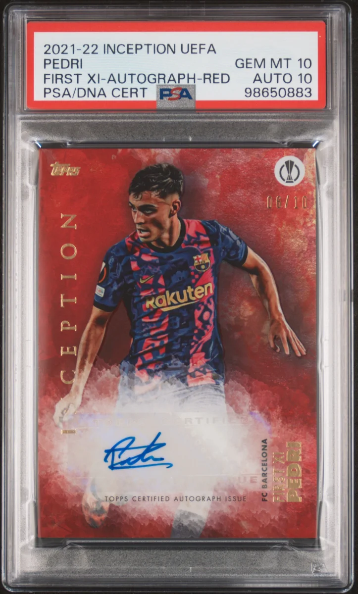 2021-22 Topps Inception Pedri Auto /10