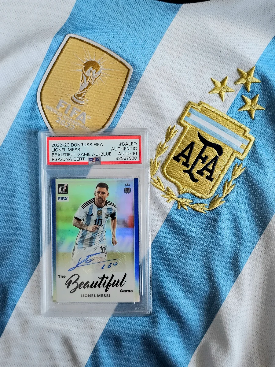 2022-23 Panini Donruss Beautiful Game Lionel Messi Auto /15