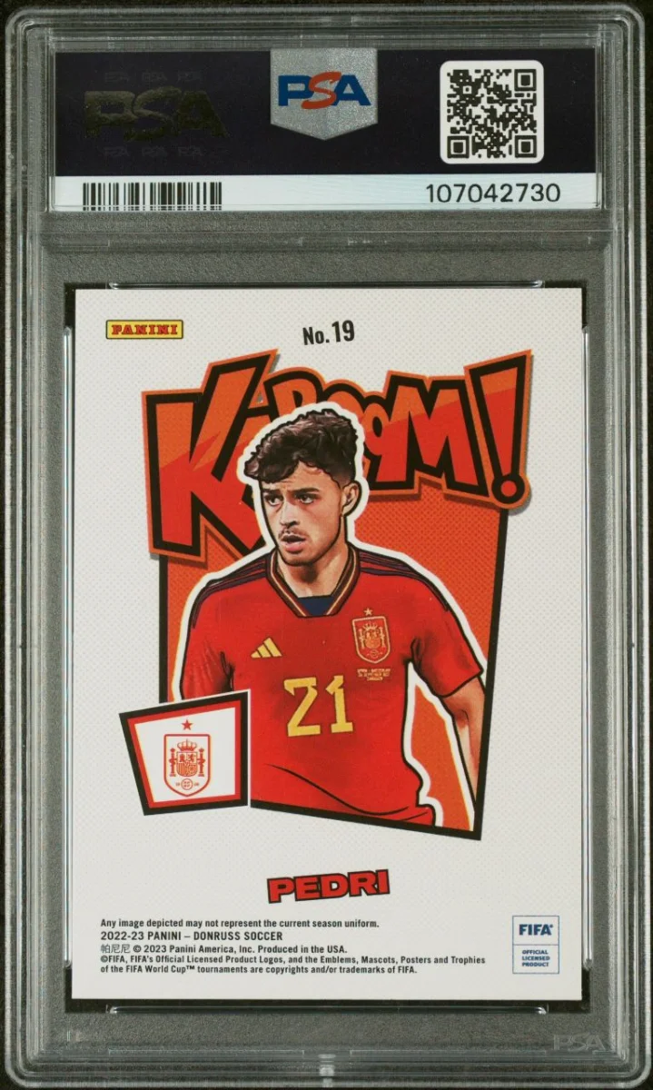 2022-23 Panini Donruss Kaboom Pedri back