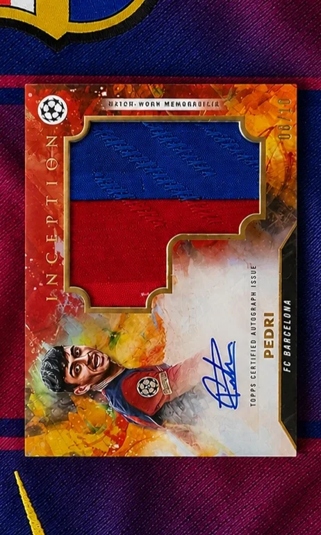 Topps Inception Pedri Match Worn Patch Auto /10