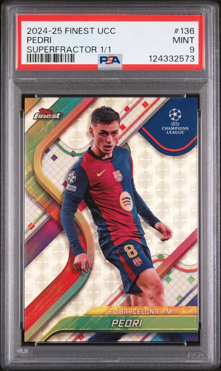 2024-25 Topps Finest Pedri Superfractor 1/1