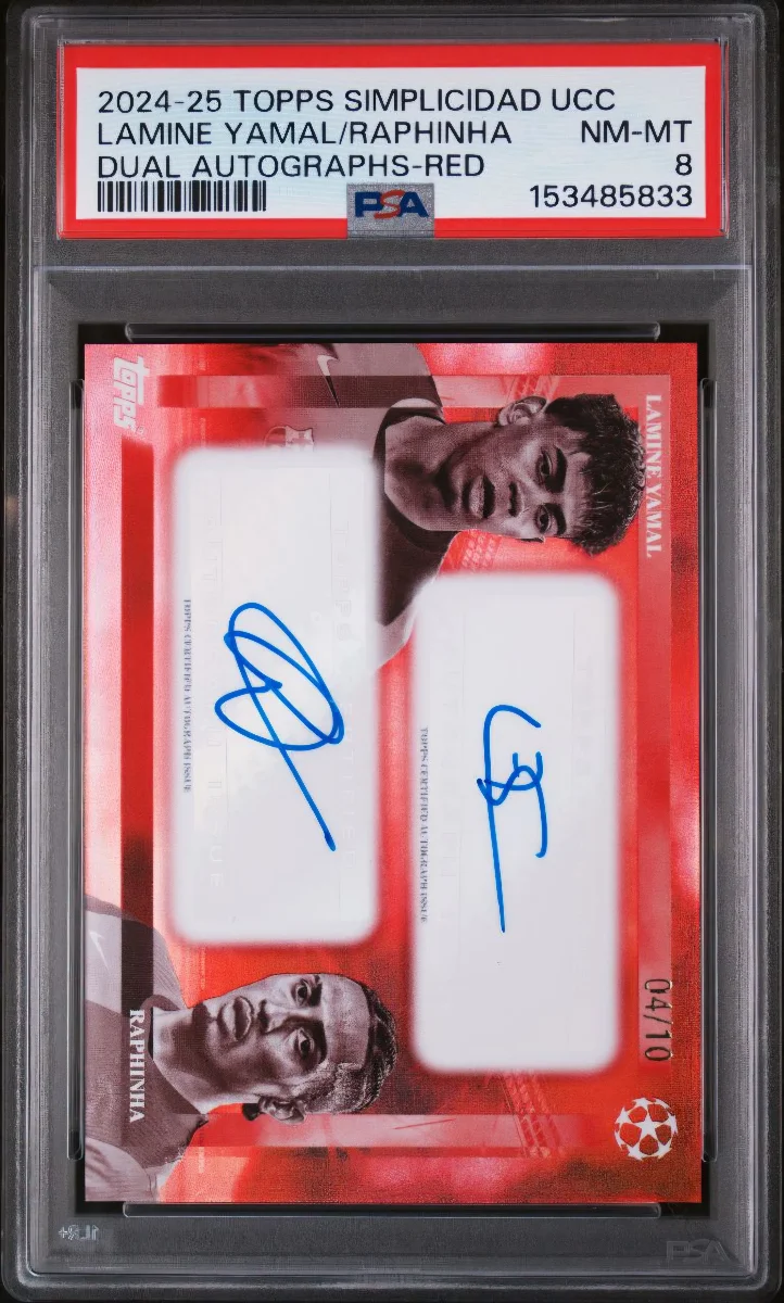 Topps Simplicidad Ucc Lamine Yamal Raphinha Auto /10