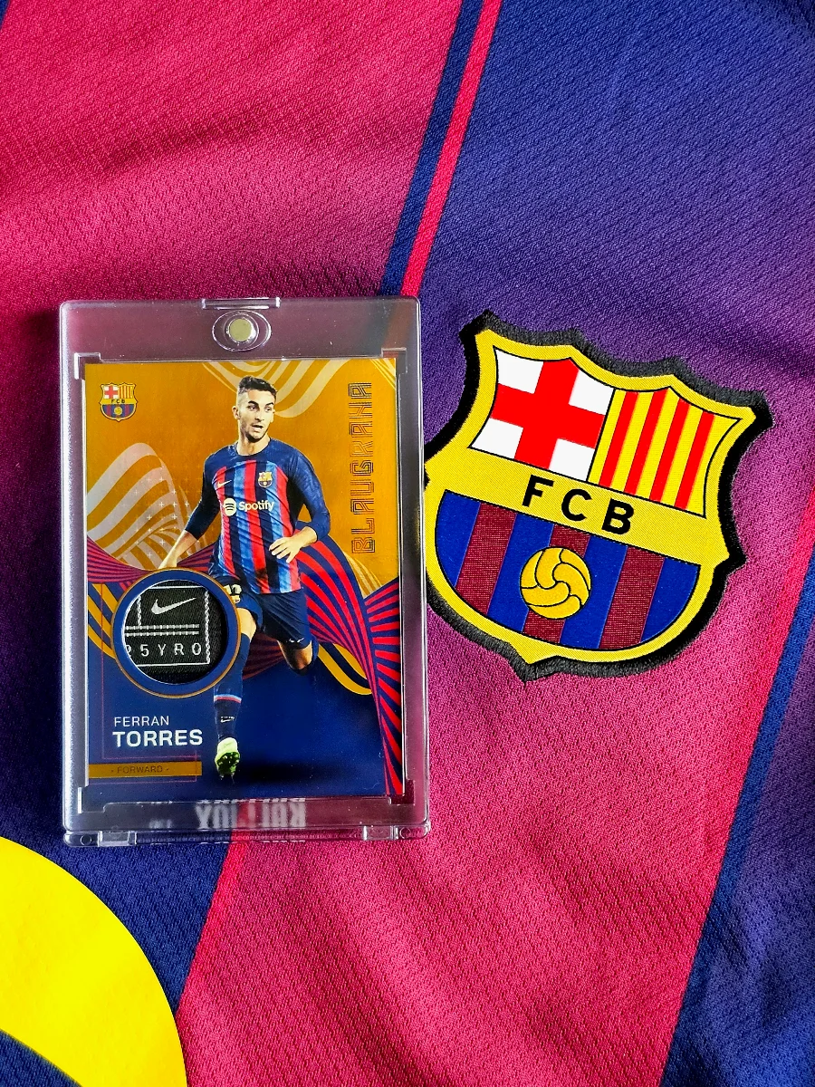 Topps Barcelona Ferran Torres Player Worn Patch 1/1