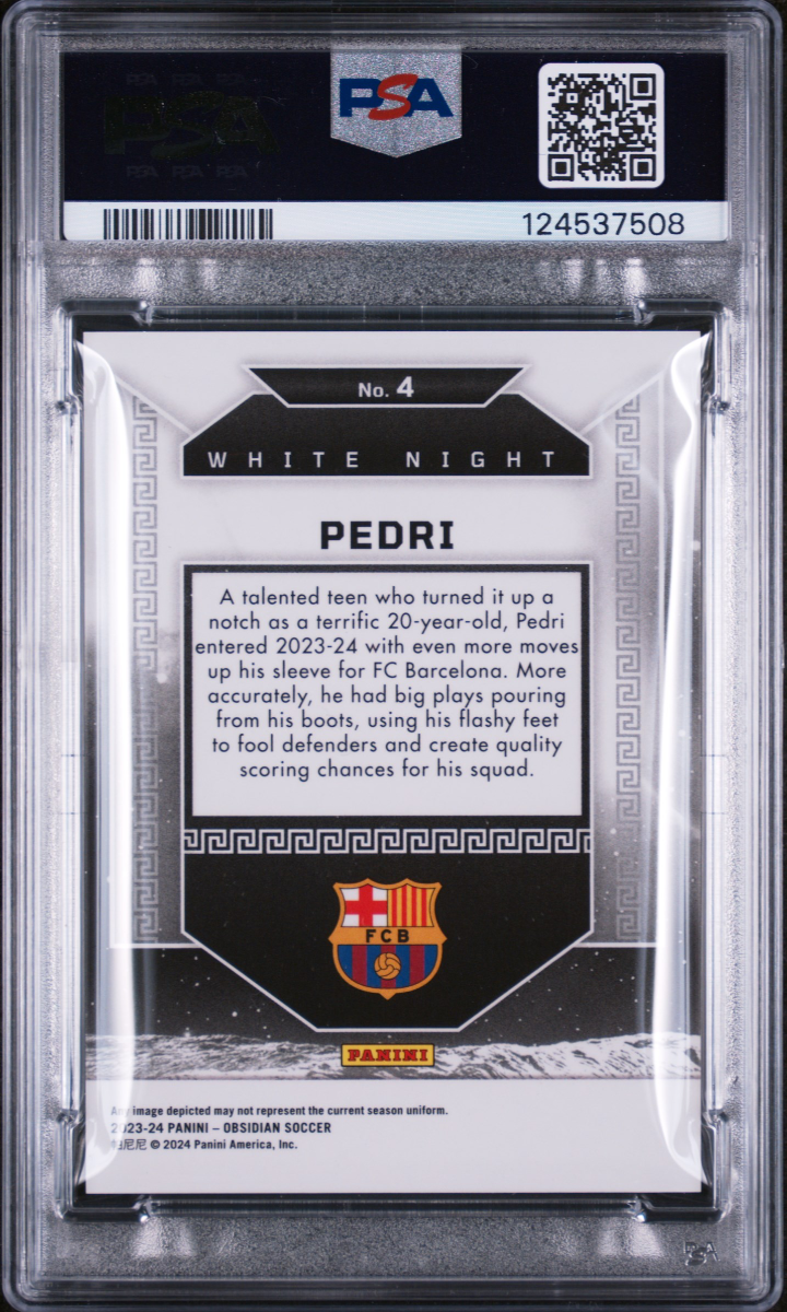 Pedri 2023 Obsidian White Night — back