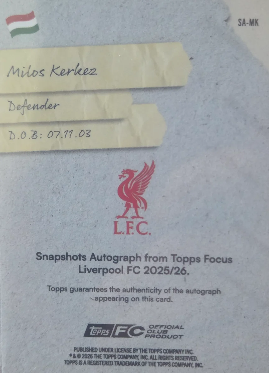 Miles kerkez liverppol focus — back