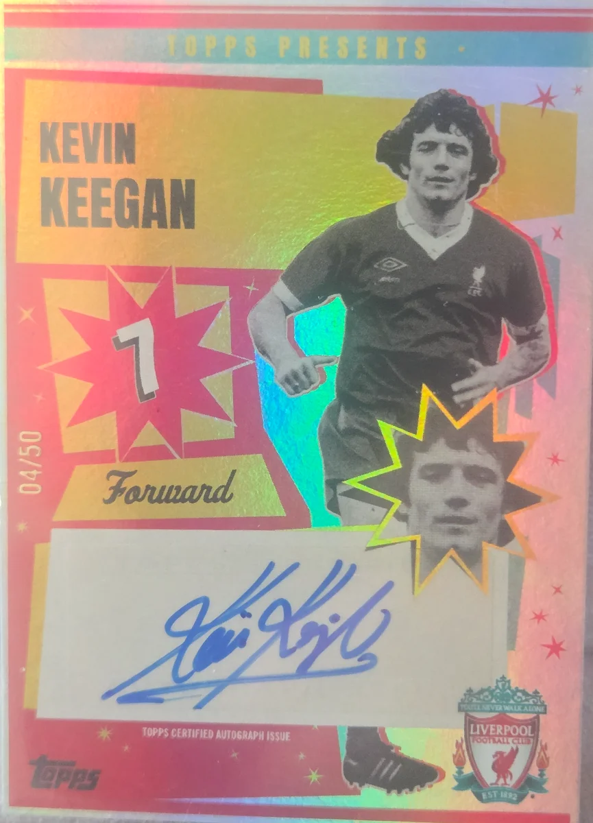 Kevin keegan team set auto/50