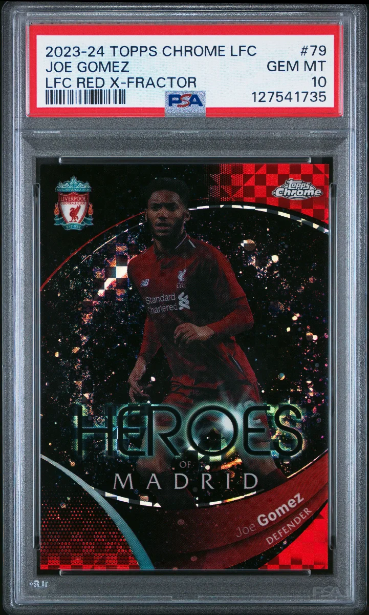 Joe gomez red x-fractor chrome