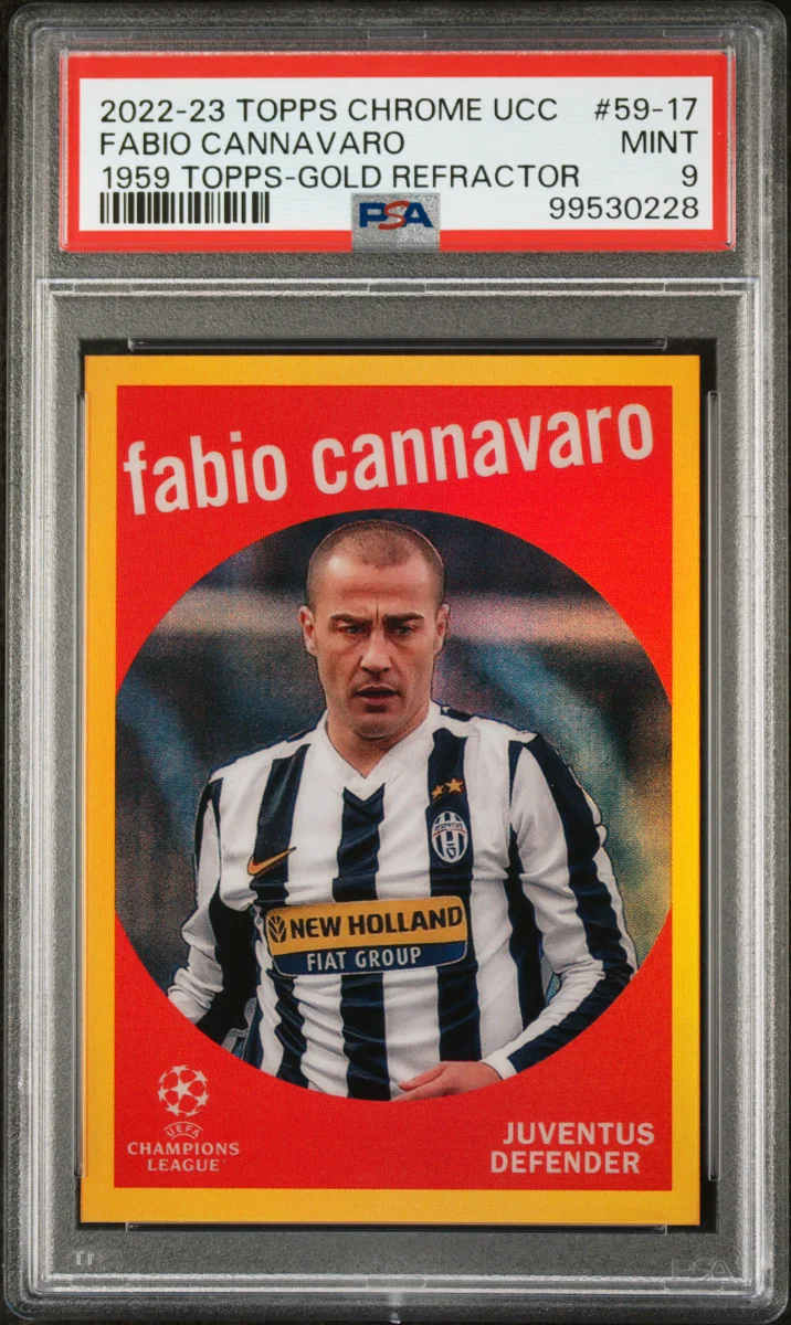 2022-23 topps chrome ucc Fabio Cannavaro Gold 1959