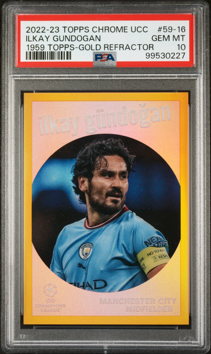 2022-23 topps chrome ucc Ilkay Gundogan Gold 1959