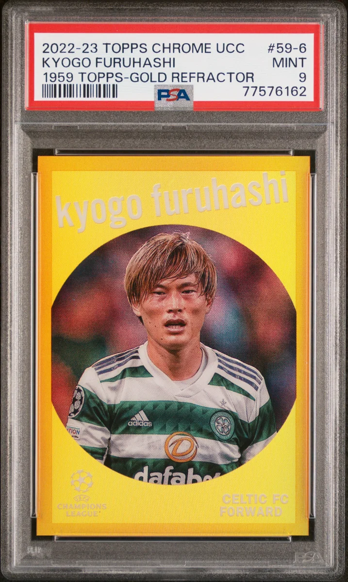 2022-23 topps chrome ucc Kyogo Furuhashi Gold 1959