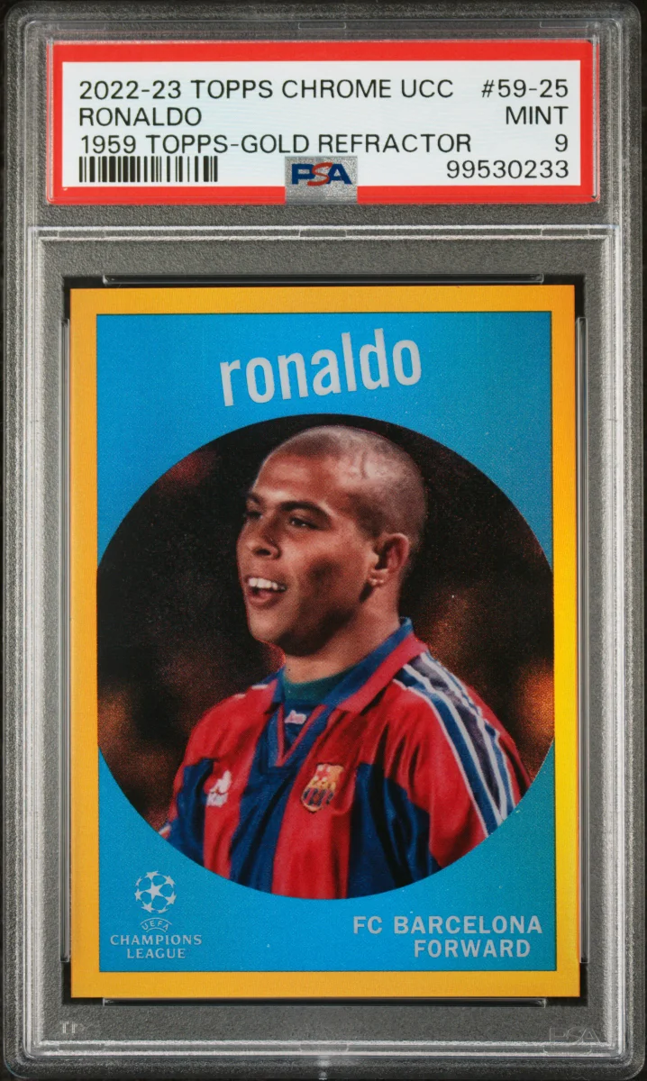 2022-23 topps chrome ucc Ronaldo Gold 1959