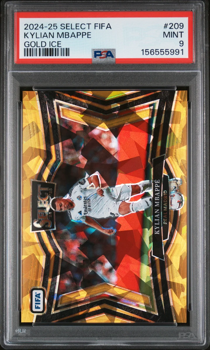 2024-25 Panini Select FIFA Kylian Mbappe Field Level Gold Ice /50