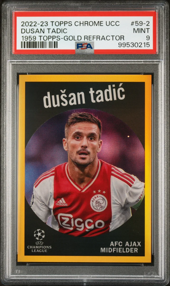 2022-23 topps chrome ucc Dusan Tadic Gold 1959