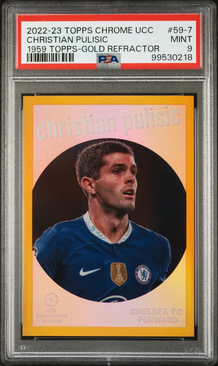 2022-23 topps chrome ucc Christian Pulisic Gold 1959