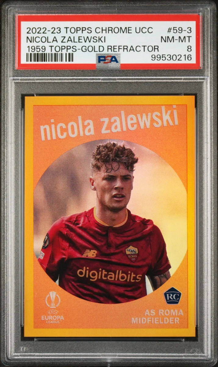 2022-23 topps chrome ucc Nicola Zalewski Gold 1959