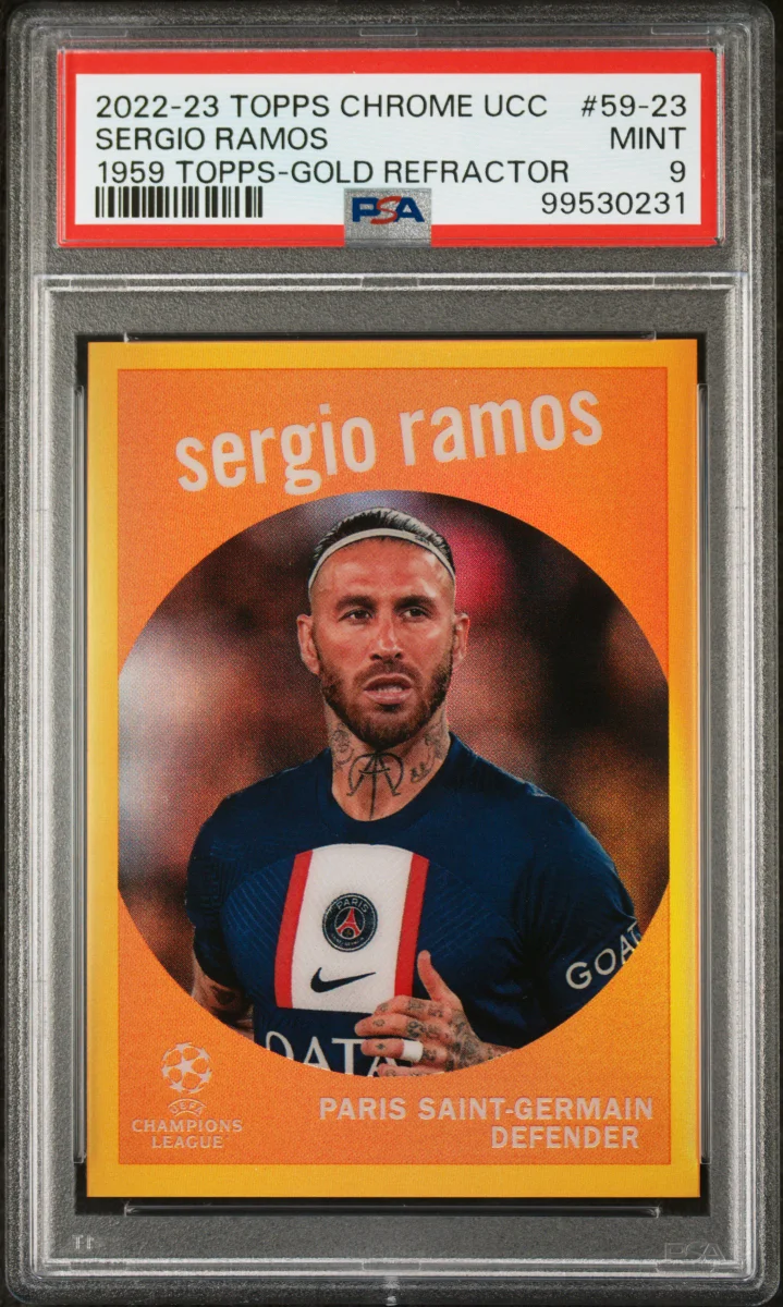 2022-23 topps chrome ucc Sergio Ramos Gold 1959