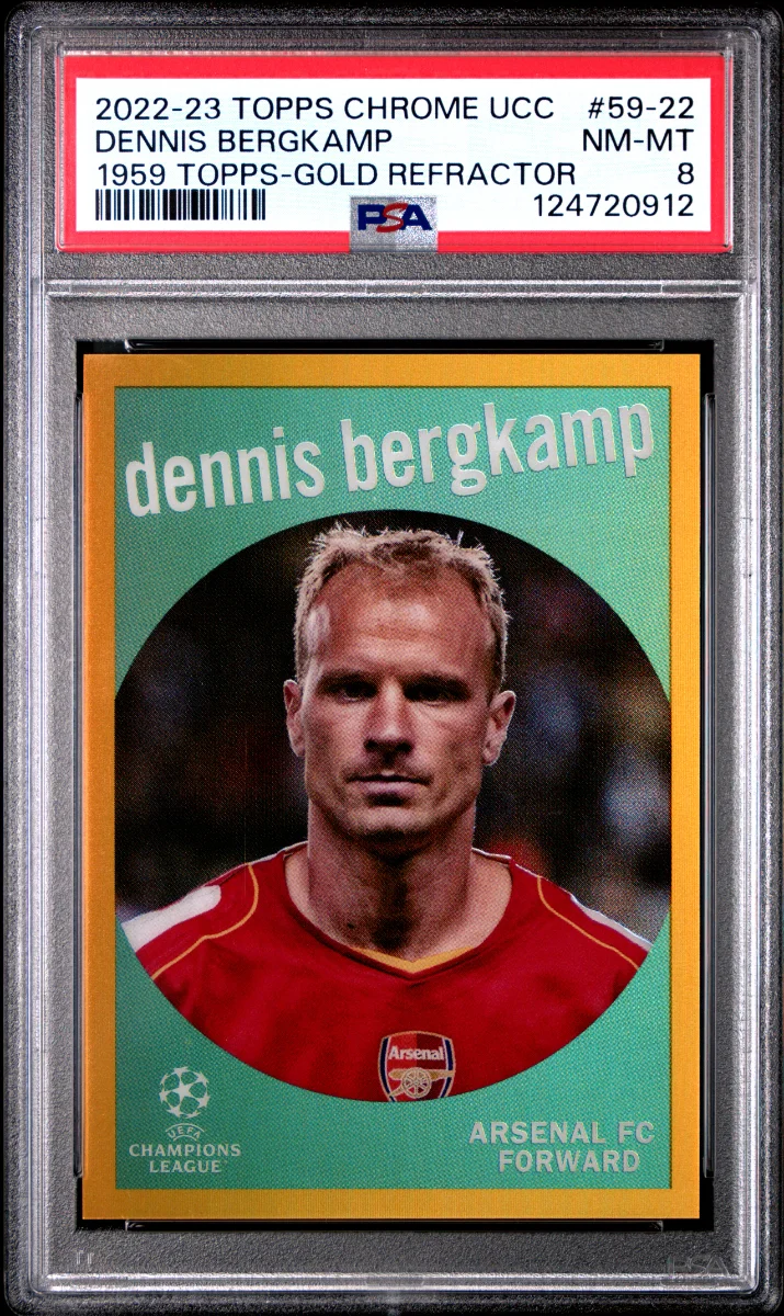 2022-23 topps chrome ucc Dennis Bergkamp Gold 1959