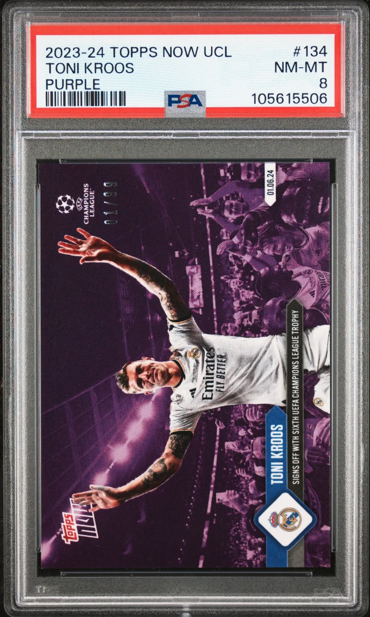 2023-24 Topps Now UCL Toni Kroos Purple