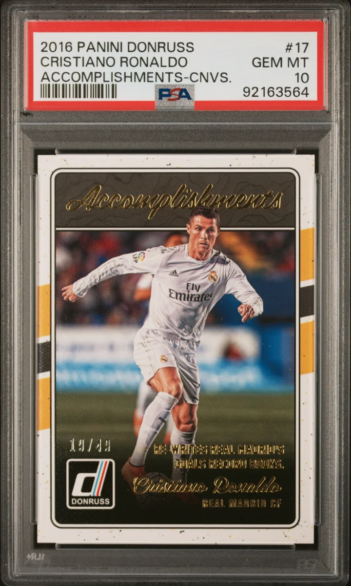 2016-17 Panini Donruss Accomplishments Cristiano Ronaldo Canvas /49