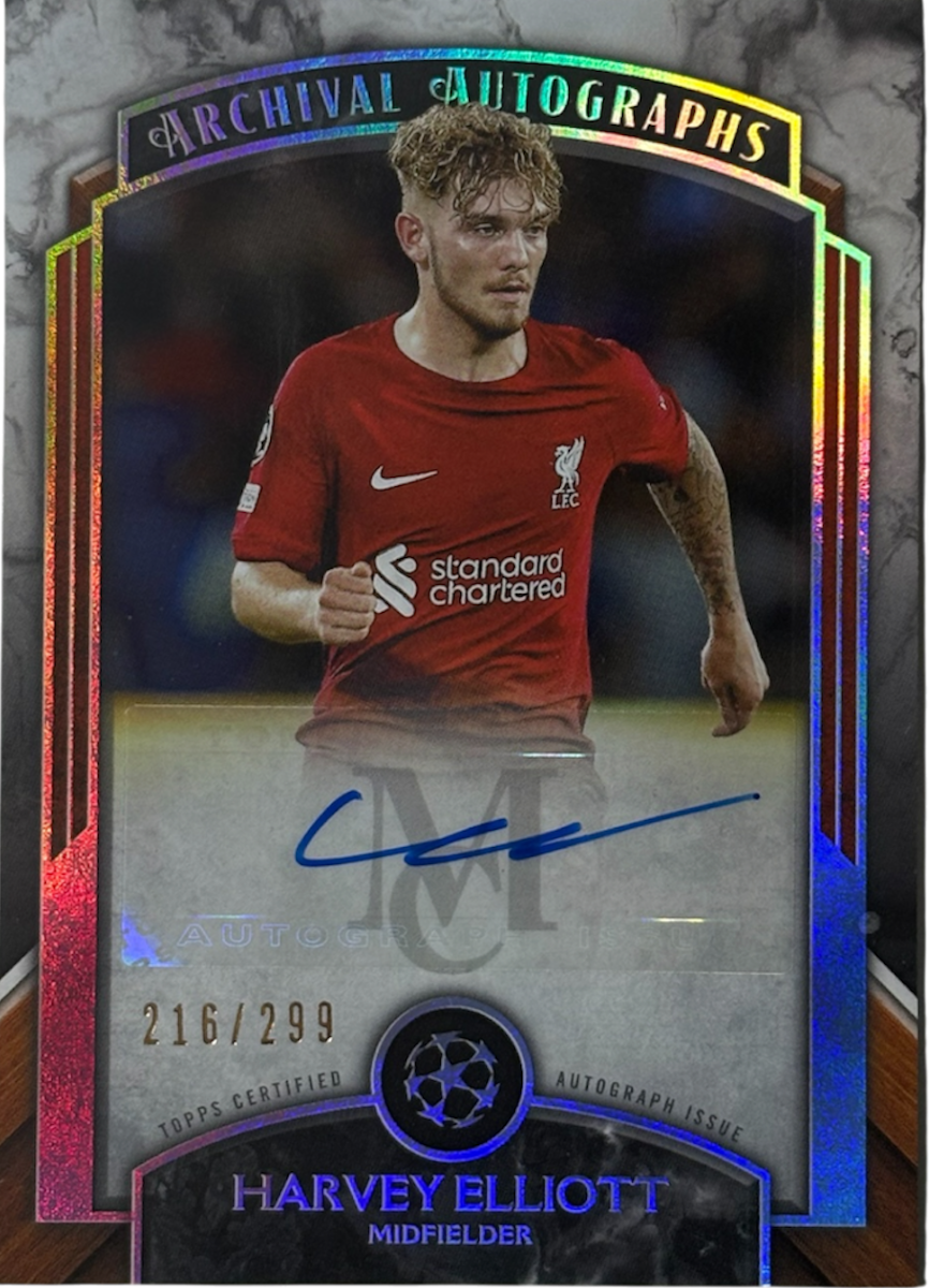 Harvey Elliott Archival Autographs 216/299