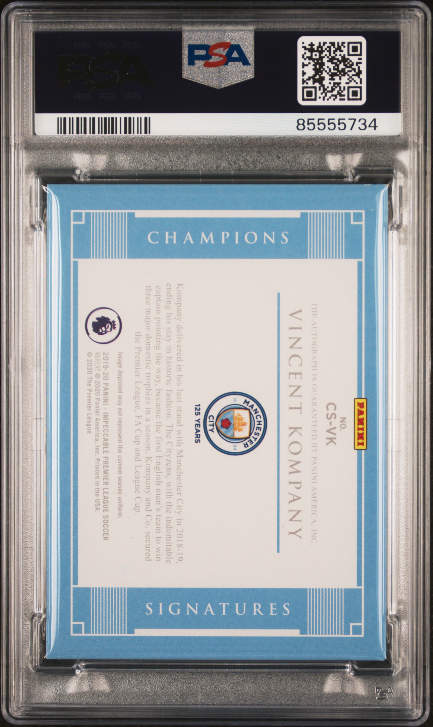 Championship signature — back