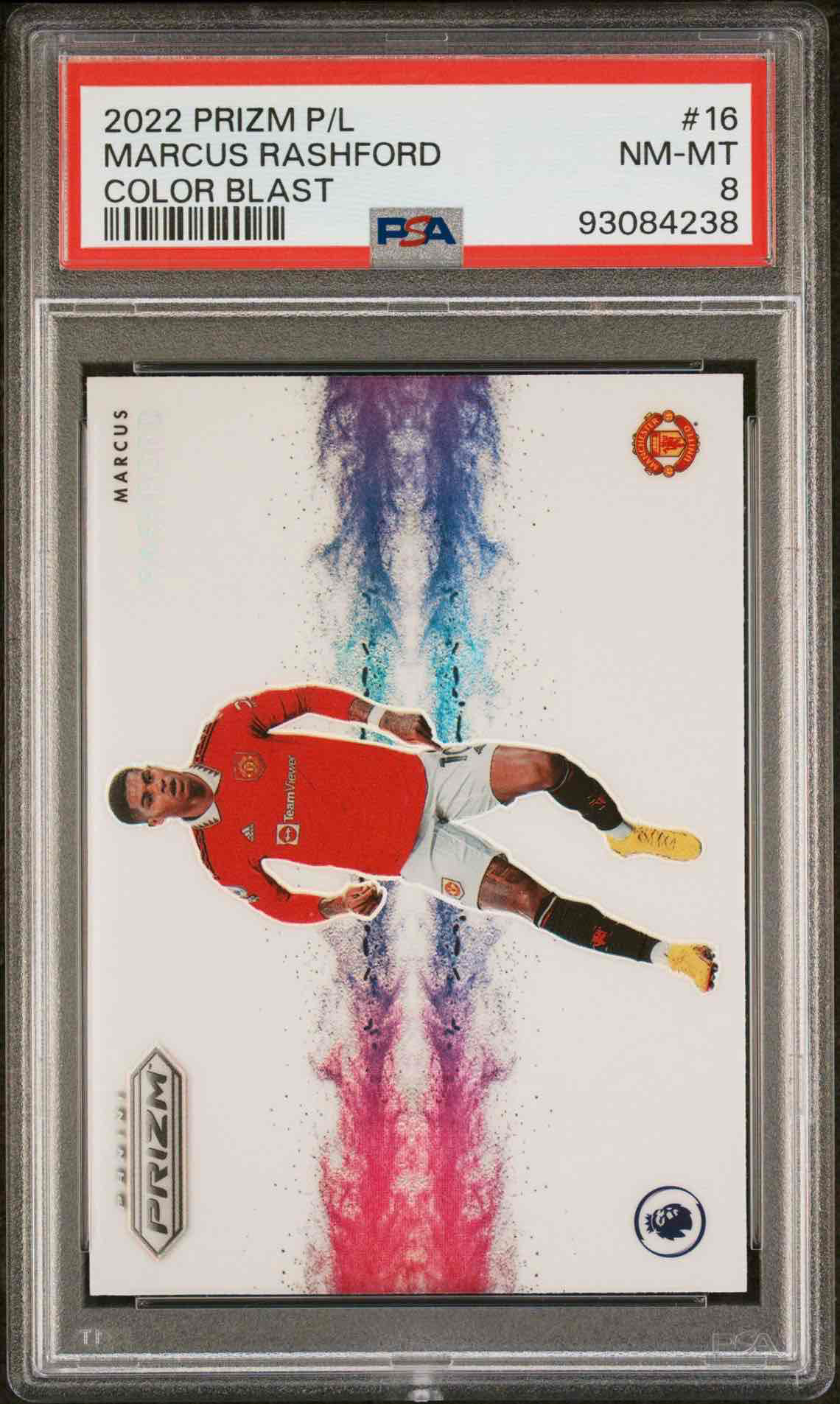 2022-23 PANINI PRIZM PREMIER LEAGUE COLOR BLASTMARCUS RASHFORD 16